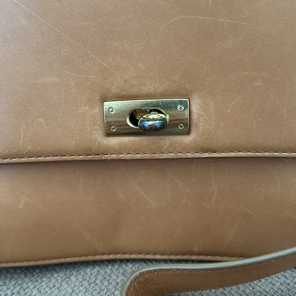 J Crew leather light brown shoulder bag - Picture 2 of 12